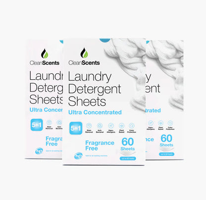 5in1 Fragrance Free Laundry Detergent Sheets