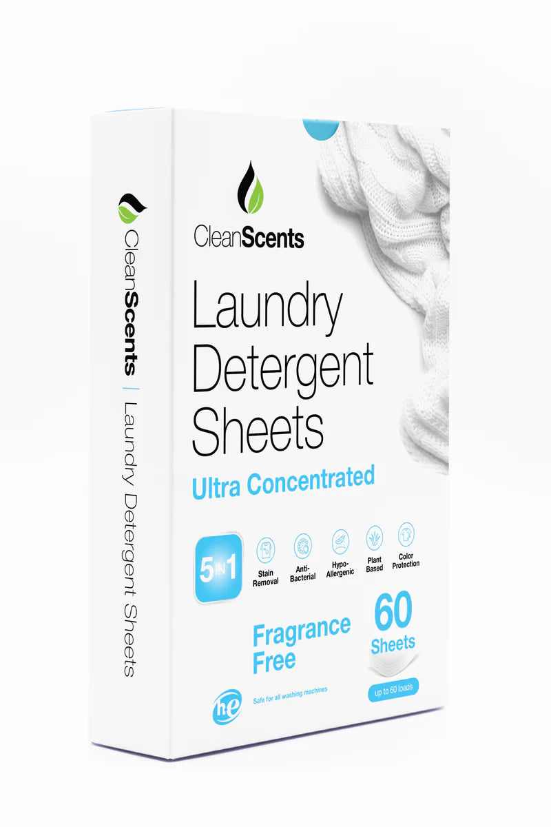 5in1 Fragrance Free Laundry Detergent Sheets