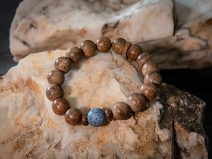 Agardwood Bracelet with Blue Coral