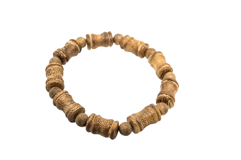 Agarwood Bracelet with Curved Bamboo Shape (BL12)