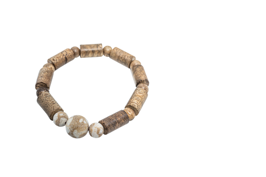 Agarwood Bracelet with White Coral (BL5)